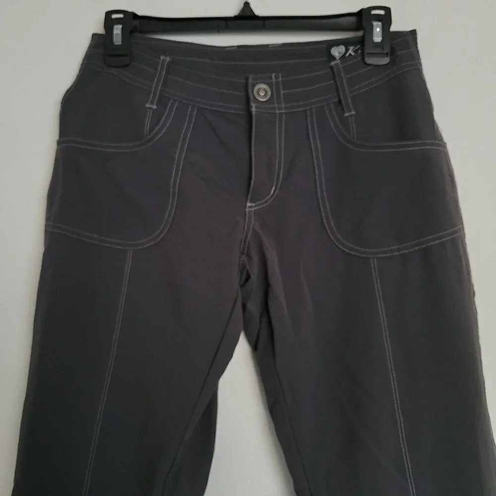 Kuhl Mountain Culture Gray Outdoor Active Hiking Long Track Cargo Style Pants 2